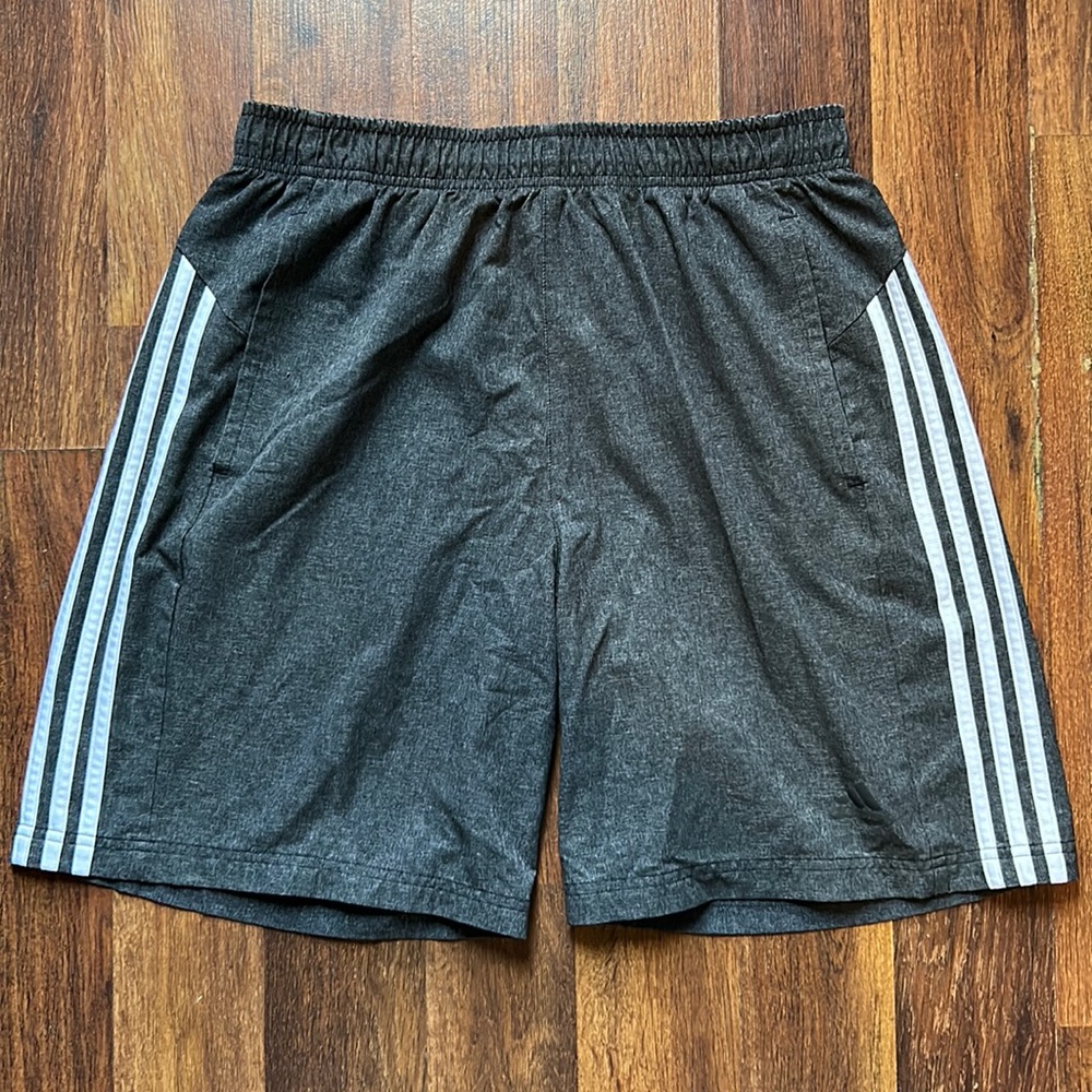 GREY ADIDAS SHORTS